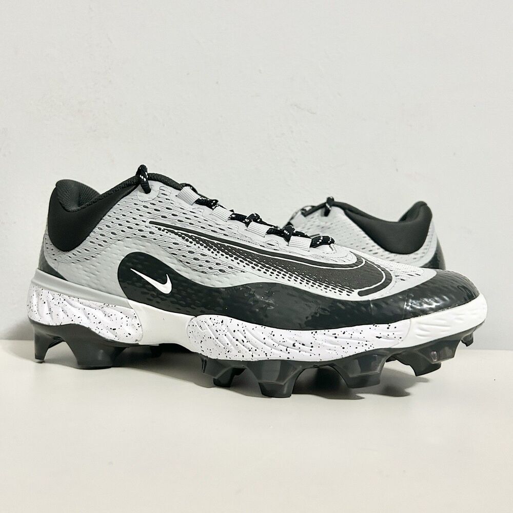 Nike Alpha Huarache Elite 4 Low MCS “Black Grey” Men’s Size 11 Baseball Cleat